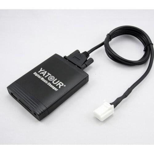 Yatour Car Digital Music Changer USB MP3 AUX adapter for Toyota Avensis Sequoia Tacoma Tundra Vitz Avalon 2005-2011 6+6 Plug