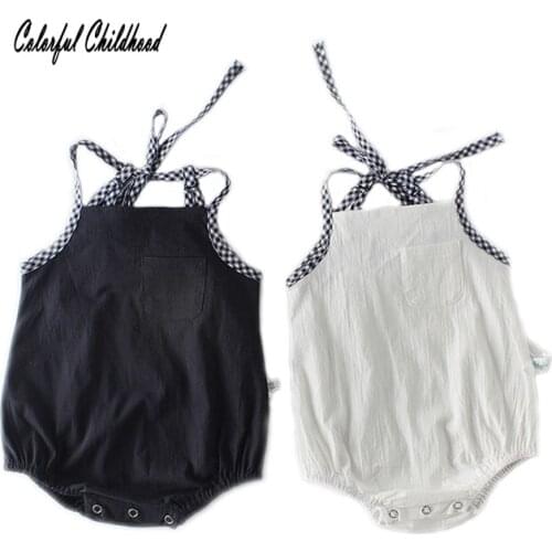Sleeveless Baby Strap Bodysuit Girl Newborn Twin Baby onesie Funny Body Summer Outfits Children Casual Style Clothes zwilling