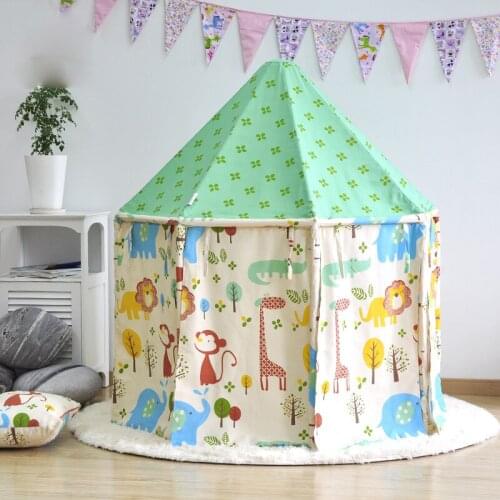 Childrens tent princess game houses kids play tent children tent toy dolls house play house gree color