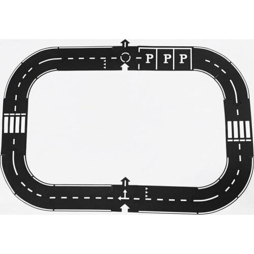 Kids Floor Games City Traffic Road Mat Puzzle Carpet DIY Railway Road Flexible Track Toys Race Tracks Set for Boy Children Gifts