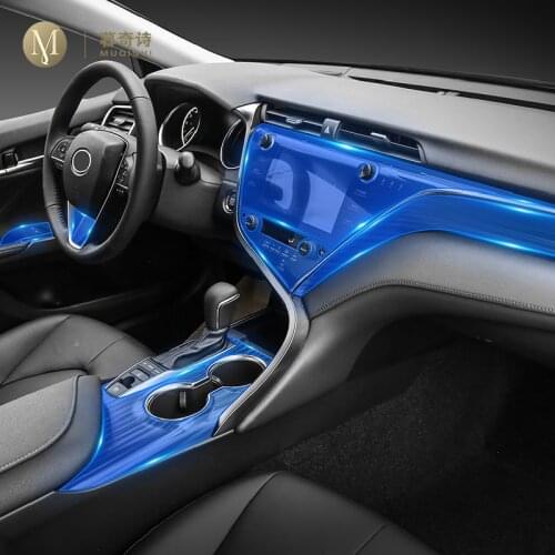 For Toyota Camry 2018 2019 2020car Interior Center console Invisible car suit TPU protective film Anti-scratch Accessories Refit