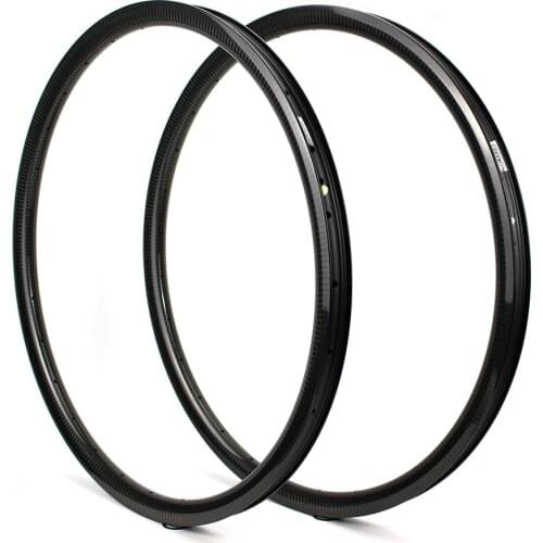 HULKWHEELS Mtb Carbon Rim 27.5er Bicycle Tubeless Ready Carbon Fiber 28x24mm Bicycle Rims 28H 32H Mountain Bike Wheels