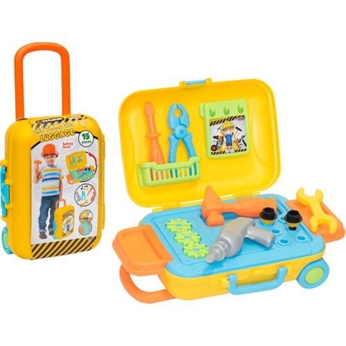 Wheel Technical Repair Set Suitcase Toy Master Set 23,5x35,5x12,5 cm Gift Tool Kit Toy For Children