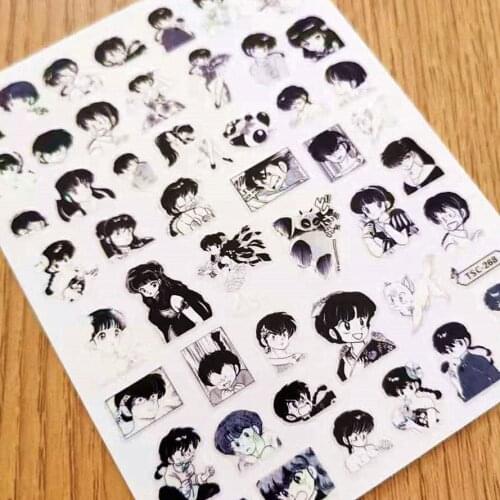 Newest TSC 268 3D design nail art sticker decal stamping back gule DIY nail decoration tools