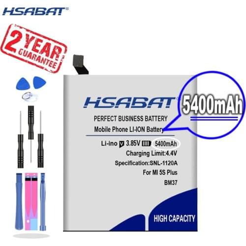New Arrival [ HSABAT ] 5250mAh BM37 Replacement Battery for Xiaomi mi 5S plus Mi5s Plus