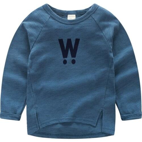 Autumn Boys girl Cotton Fashion T-shirts long sleeve brand European Style baby kids Tracksuit tees clothing Solid color shirt