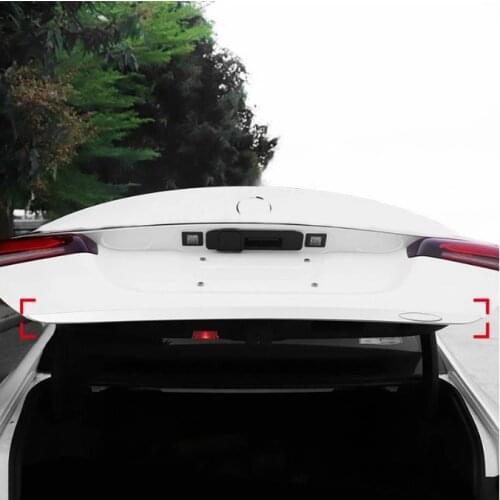 Fit for Mercedes Benz A Class V177 Sedan 2019 2020 Car Accessories Steel Chrome Rear Tail Trunk Decor Molding Cover Trim 1pcs