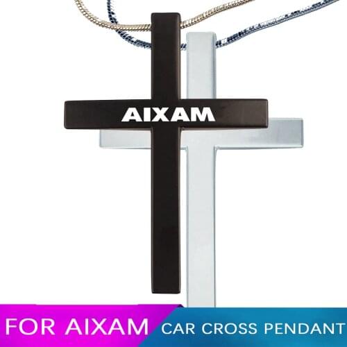 New Car Pendant Metal Cross Car Rearview Mirror Ornaments Hanging Auto For Aixam MINAUTO ROADLINE eAIXAM MINAUTO SANSATION Mega