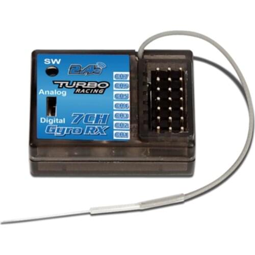 Professional 2.4GHz Digital TB-RX200 7CH Receiver for Turbo Racing V3.1 System TB-TX2 Transmitter