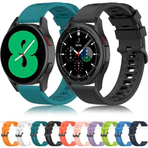 For Samsung galaxy watch 4 44mm 40mm Strap Quick Release Silicone Watchband Bracelet For galaxy watch 4 Classic 42mm 46mm Band