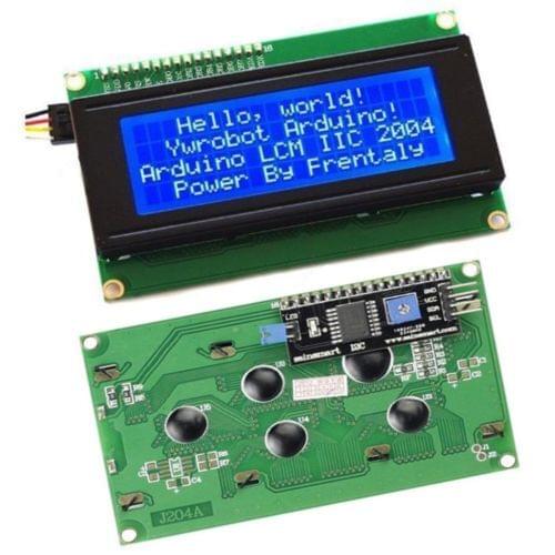 Blue Display IIC I2C TWI SPI Serial Interface 2004 20X4 Character LCD Module