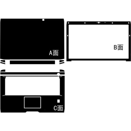 KH Laptop Carbon fiber Leather Sticker Skin Cover Protector for Sager NP9377-S NP9377 (Clevo P377SM-A P377SM P375SM) 17.3-inch