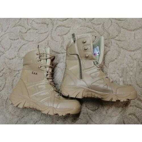 Ultralight Men Outdoor Army Combat Waterproof Trekking Hiking Shoes Military Tactical Boots Desert Hight Boots Mountain Climbing