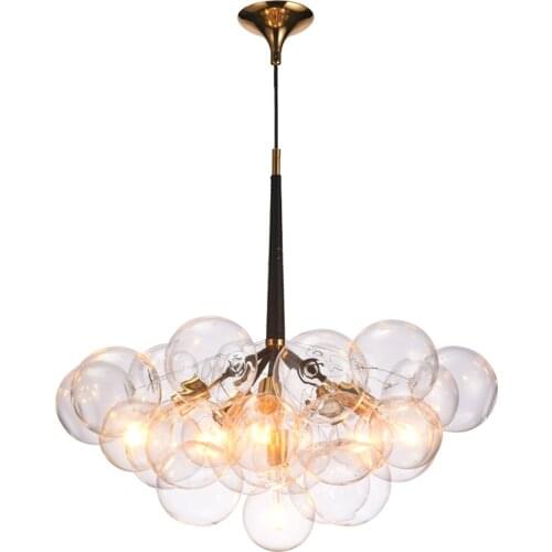 Bubble ball lamp led simple modern creative glass ball restaurant bubble chandelier bedroom lighting living room lamp
