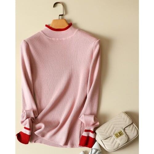 Thin Lightweght Knitted Turtleneck Women Sweater And Pullovers Long-Sleeved Females Pulls Outwear Coats Tops