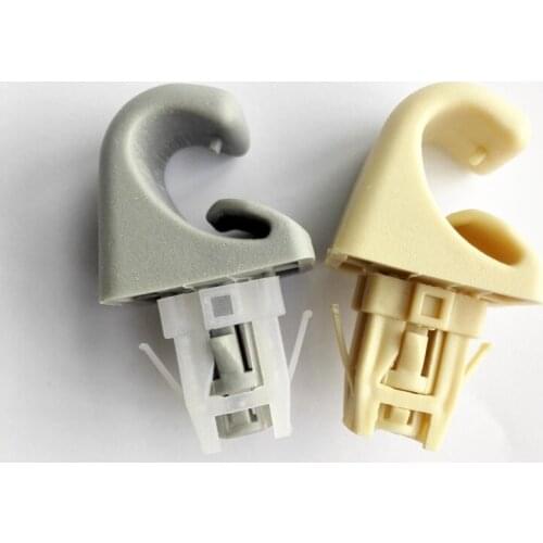 Gray Beige Sun Visor Hook Clip Bracket Hanger Fit for Toyota Camry Corolla Highlander RAV4 Prius Solara 2001-2007 2003-2012