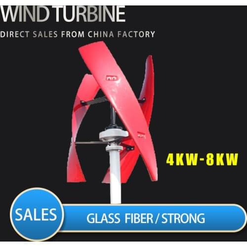 Free Energy Windmill 4000w 6000w 8000w Vertical Axis Permanent Maglev Wind Turbine Generator 12v 24v 48v With MPPT Controller