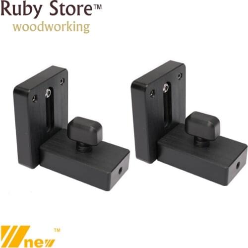 W-new Set of 2PCS T-track Sliding Brackets for Fence, Woodworking, Router Table, Table Saw