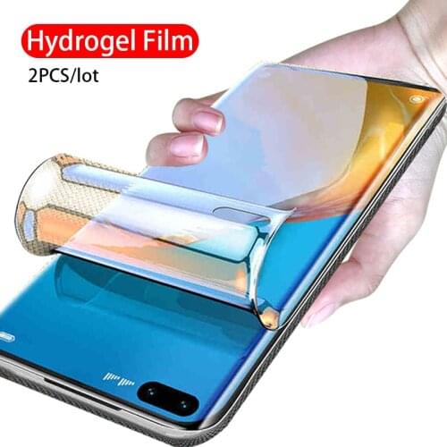 2pcs HD full screen protector on for Huawei P40 Lite P 40 Pro P40lite P40pro 40pro 40lite soft hydrogel film Not tempered glass