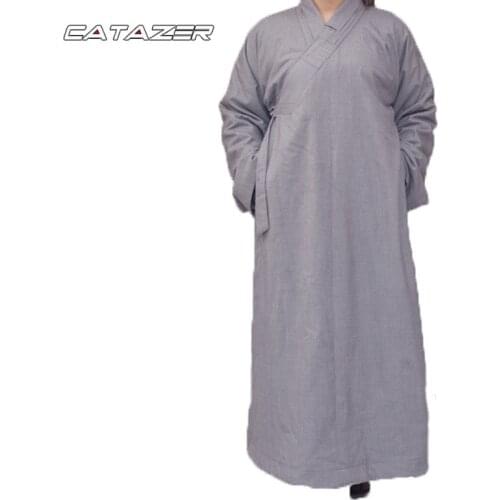 Top Quality Winter Buddhist Robe Shaolin Monk Suit Kung Fu Uniform Costumes Unisex