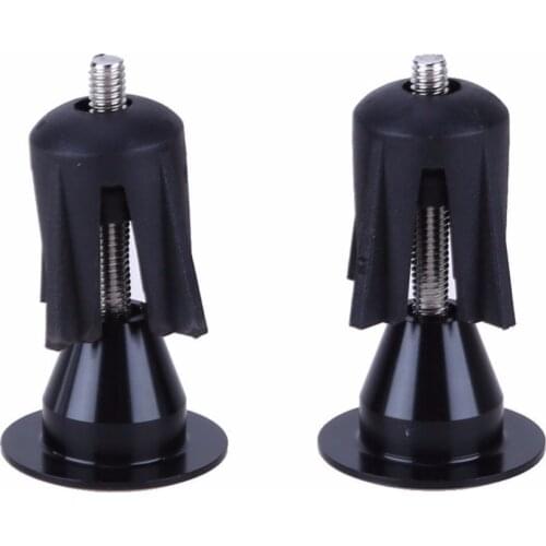 6 Colors 1 Pair Aluminum & PE Lightweight Bike Handle Bar Cap End Plugs Bicycle Handlebar Cap End Plugs for MTB road bike