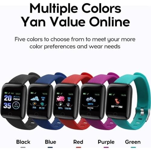 116Plus Bluetooth Smart Watch Men Blood Pressure Round Smartwatch Women Watch Waterproof Sport Fitness Tracker For Android Ios