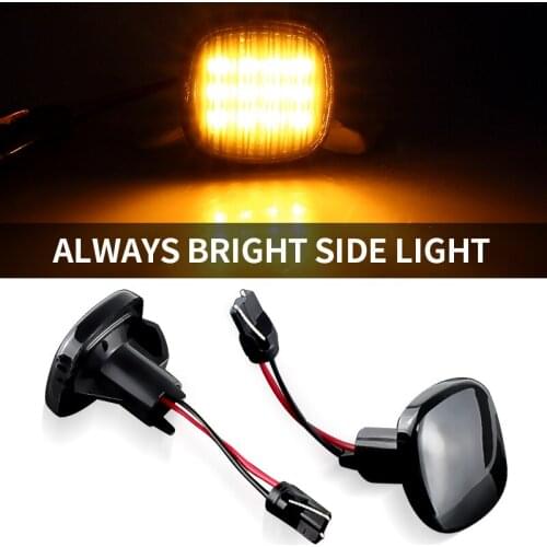 2Pcs Canbus Blinker Light LED Car Side Marker Turn Signal Light For Audi A3 A8L A4 8D A4 S4 B5 Signal Lamp Turn Indicators 12V
