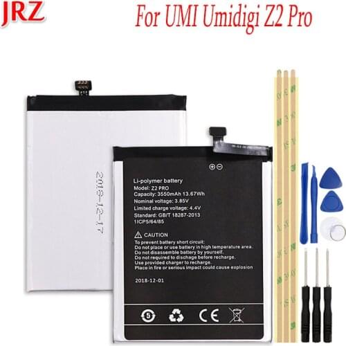 JRZ 3350mAh For Umidigi UMI Z2 pro Back up battery For UMI Umidigi Z2 pro phone Replacement Batteries Bateria with Tools