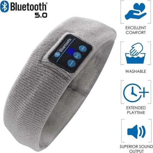 Wireless Headphones Bluetooth 5.0 Sports Headband Earphone Stereo Headset Sleep Player for Running Gym Earpiece