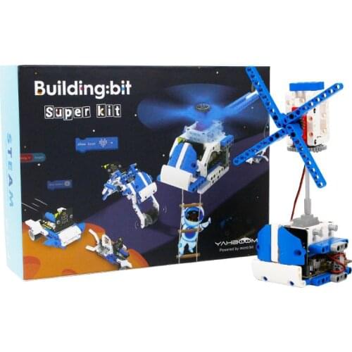 Yahboom Building:bit Super kit 16-in-1 Programmable Building Block Kit Based on Micro:bit Programming Projects for Children Gift