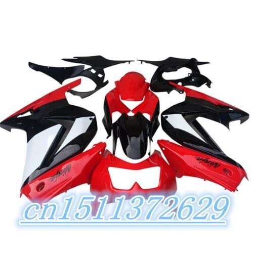 Red black Fairing kit For Kawasaki Ninja 250r 2008 2012 2009 2011 ( 100%fit ) zx250r 08 12 Fairings