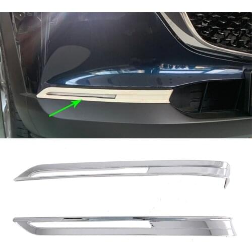 Car Modified Exterior Accessories ABS Chrome Front Fog Light Cover Frontr Lamp Trims Decorative For CX-30 2020