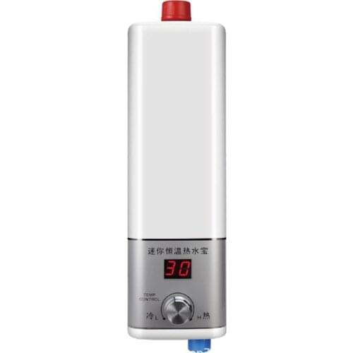 5500W Mini Kitchen Instant Water Heater Digital Thermostatic Electric Water Heater Kitchen Bathroom 220v