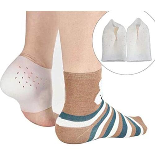 Invisible Height Increase Insoles 2/3/4cm Women Men Heel Pads Unisex Lifting Increase Silicone Foot Socks Insoles Protect Ankle