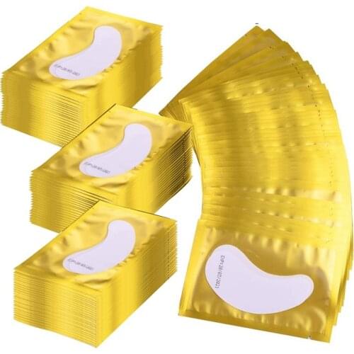 100 pairs Eyelash Extension Paper Patch Grafted Eye Stickers Eyelash Under Eye Pads Lint Free Hydrating Eye Paper Patches