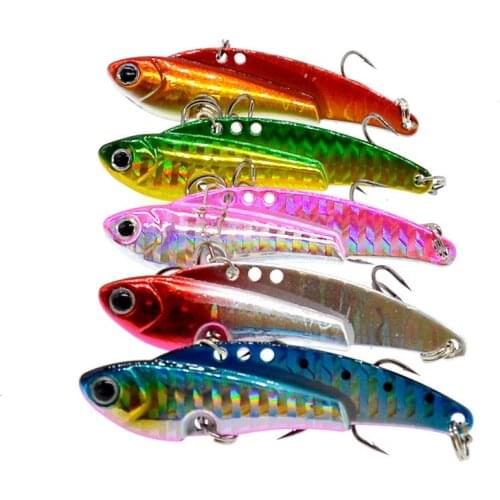 Fishing Vibration Lure All Swim Depth Metal VIB Jigging Artificial Lures Freshwater Seawater 20g/6cm Hard Bait 5 Piece Sale