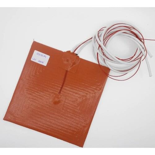 DuoWeiSi 3D Printer Parts 150*150mm Silicone heating pad heater 12V 200W 220V 100W 3d printer 15*15cm heatbed