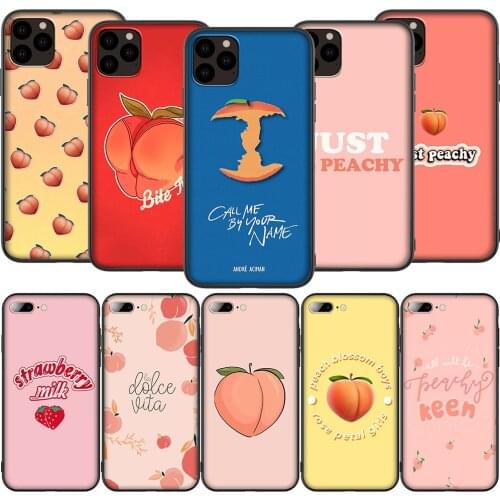 Lavaza K103 Peaches Silicone Soft Case for iPhone 12 Mini 11 Pro XS Max XR X 8 7 6 6S Plus 5 5S SE 2020