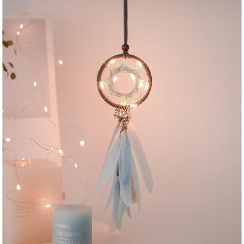 Nordic small dream catcher car dream catcher handmade dreamcatcher white moon dreamcatcher gift for girls for kids for women