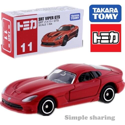 Takara Tomy TOMICA No.11 SRT VIPER GTS Mould 1:64 Diecast Miniature Car Model Kit Collectibles Funny Magic Baby TOYS