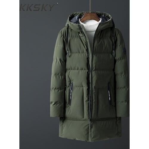 Thick Parka Long Jacket Men 2019 Winter Hoody Parkas Thick Mens Pocket -20 Degree Warm Parka Men Warm Coat M-4xl For Male Coat