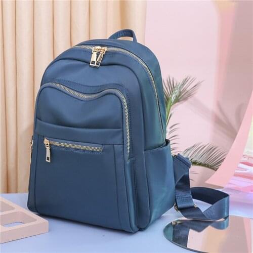 Waterproof Women Backpack Bag Soft Fashion Oxford Backpack Women Girl School Bag New Simple Female School Backpack