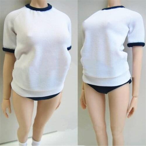 1/6 Female Student Girl Sportswear Suits Short-sleeved Shorts Set Fit 12inch Female TBL UD Body Toy Model