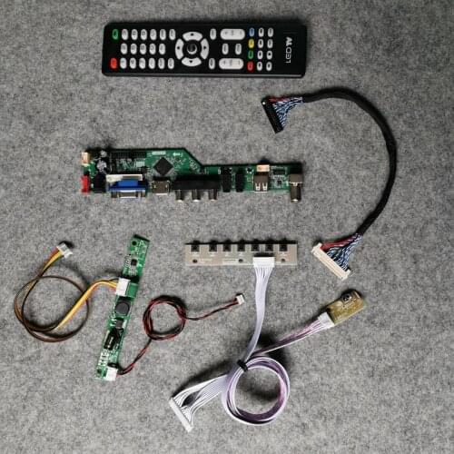 LCD matrix VGA USB LVDS 1920*1080 Fit LTM230HP06/LTM230HP07/LTM270HP01/LTM270HT03 30 Pin monitor drive board kit 60Hz WLDE