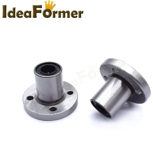1pc LMF10UU Plus Round Flange Linear Bearing Bushing CNC Parts for Reprap 3d Printer Parts