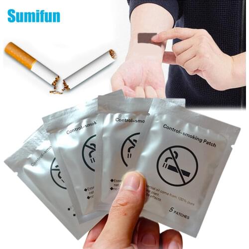 20pcs 100% Natural Ingredient Anti Smoke Patch Stop Quit Smoking Cessation Chinese Herbal Medical Plaster Health Care