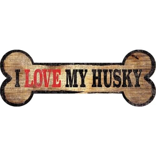 13cm x 4.9cm for I Love My Husky Car Stickers and Decals Vinyl Material Creative Scratch-proof Snowboard Window Decal