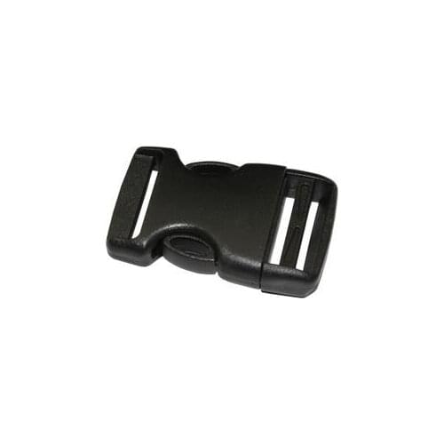 20pcs 1"(25mm) Quick Release Plastic Black Buckle Contoured Curved For Paracord Bracelet Dog Harness Backpack Straps Webbing