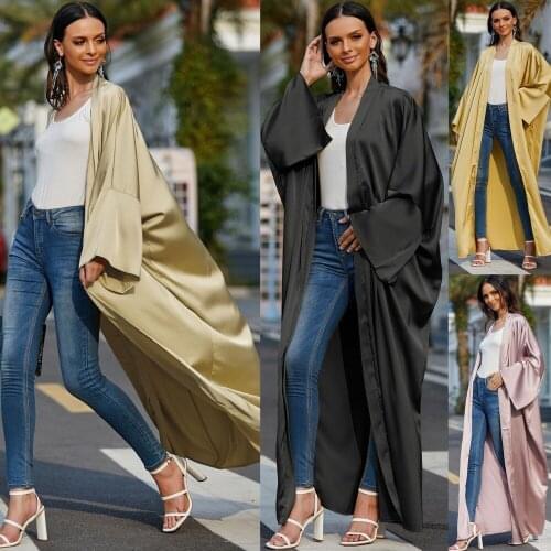 2021 Muslim Fashion Dress Open Abaya Dubai Kimono Femme Musulmane Turkey Kaftan Cardigan for Women Caftan Robe Longue Clothing