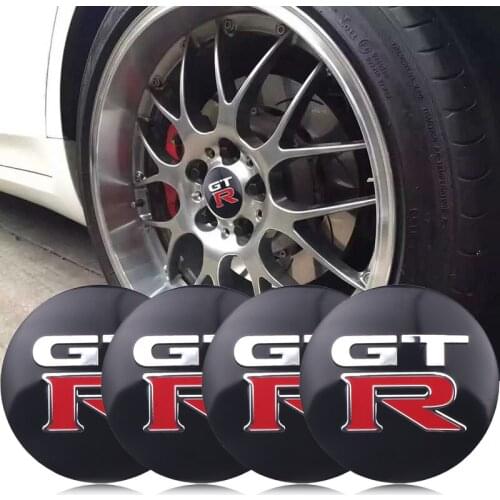 4pcs 3D Car Tire Wheel Center Sticker Hub Cap Emblem Badge Decal for Nissan Note GTR Qashqai Juke Tiida Almera X-trail Racing